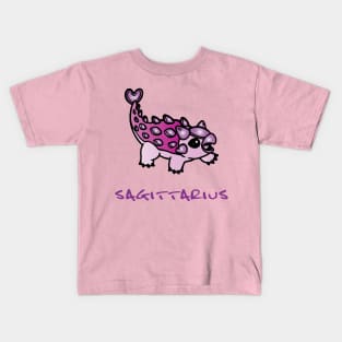 purple Sagittarius dinosaur baby Kids T-Shirt